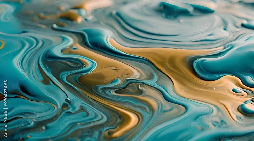 sea blue abstract background Acrylic paint mixing in water Liquid marble texture sea blue abstract background Acrylic paint mixing in water Liquid marble texture