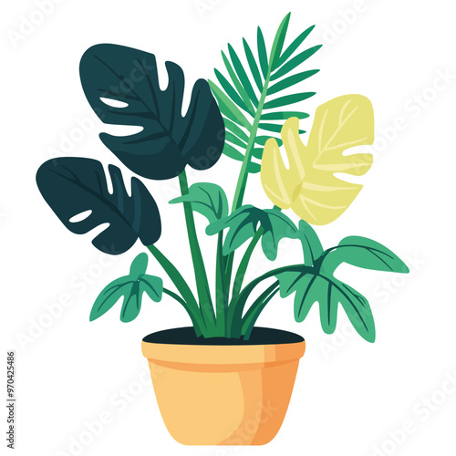 Decorative home plant vector