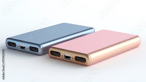 Wallpaper Mural Power banks clipart, element, 3D illustration, realistic, isolated on white background Torontodigital.ca