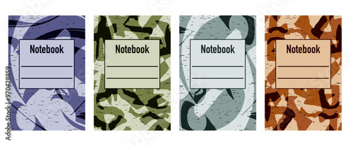 Pattern for notebooks, brochures, book covers, catalogues.