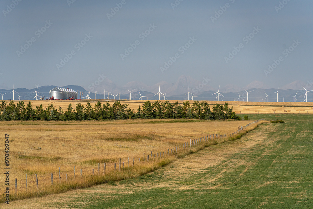 windfarm wind turbines rural farm area to create clean energy windfarm wind turbines rural farm area to create clean energy