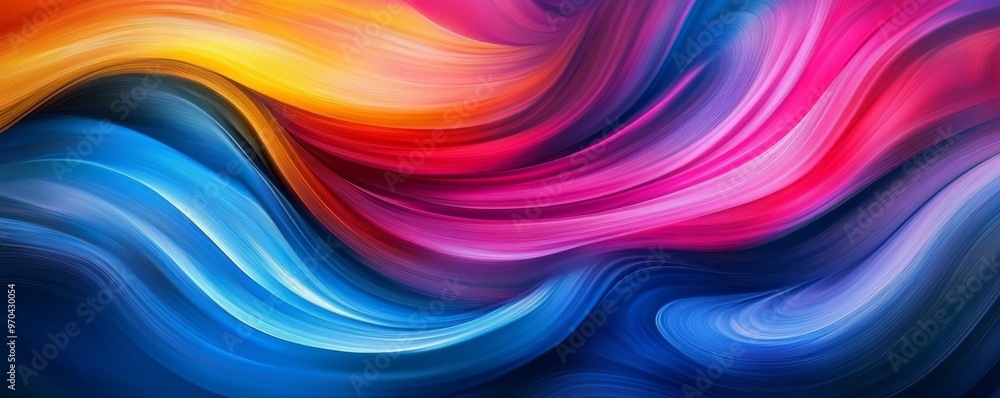 Colorful abstract swirling patterns in vibrant Colorful abstract swirling patterns in vibrant