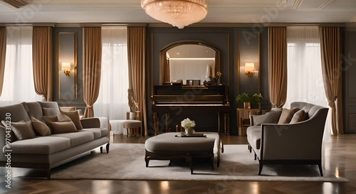 elegant furniture hotel living room

