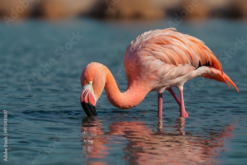 flamingo at Ras Al Khor Wildlife Sanctuary in Dubai Generative AI

 photo