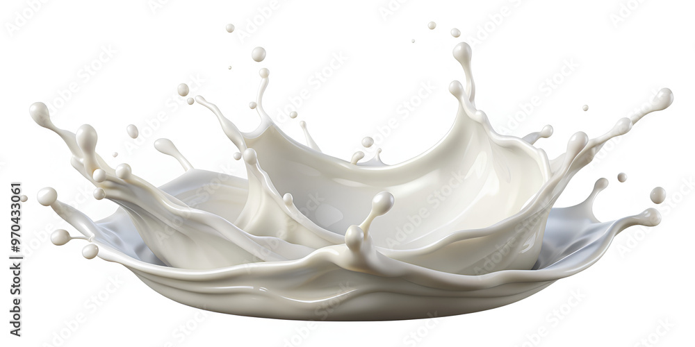 Milk splash border, White Liquid or Yogurt splash seamless pattern, 3d Realistic. isolated on White background Milk splash border, White Liquid or Yogurt splash seamless pattern, 3d Realistic. isolated on White background