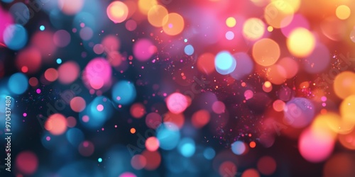 Colorful bokeh lights