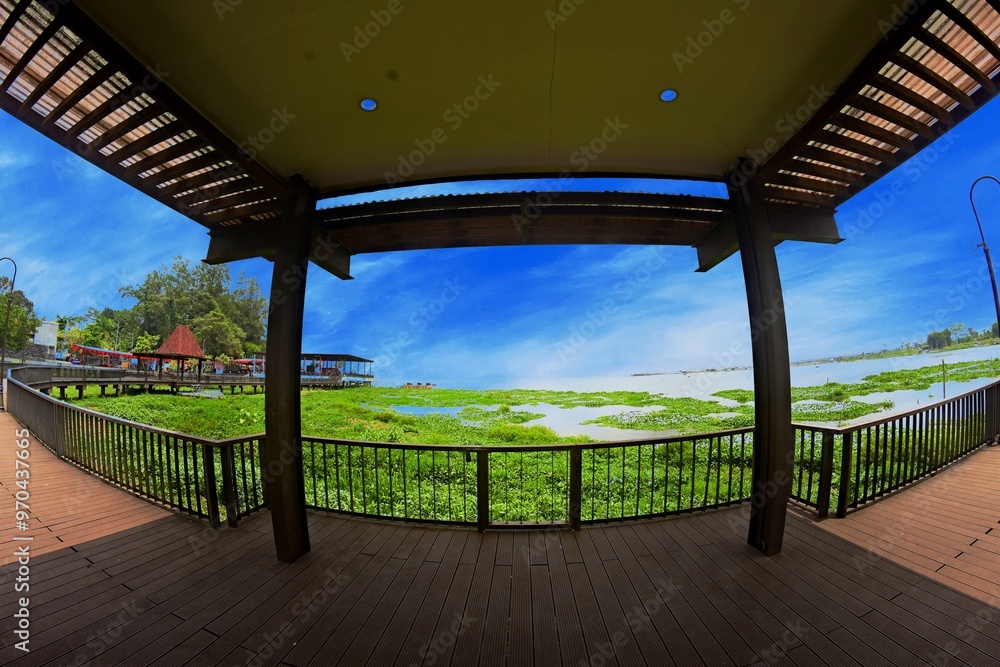 The bridge and wooden architecture built above Rawa Pening Lake has now become an aesthetic tourist spot for the people of Indonesia. The bridge and wooden architecture built above Rawa Pening Lake has now become an aesthetic tourist spot for the people of Indonesia.