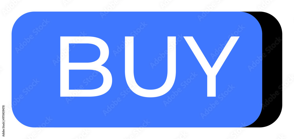 Rectangular button with the word BUY in white on a blue background, featuring a drop shadow effect. Ideal for e-commerce, digital marketing, web design, user interface, and call-to-action elements. Rectangular button with the word BUY in white on a blue background, featuring a drop shadow effect. Ideal for e-commerce, digital marketing, web design, user interface, and call-to-action elements.