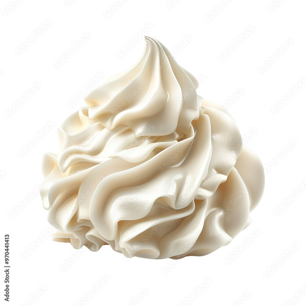 A fluffy swirl of whipped cream, perfect for topping desserts, drinks, or desserts. Soft texture and creamy appearance. A fluffy swirl of whipped cream, perfect for topping desserts, drinks, or desserts. Soft texture and creamy appearance.