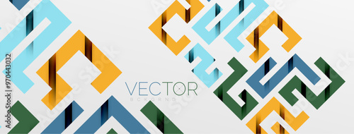 Color bend lines with shadow texture effect. Vector Illustration For Wallpaper, Banner, Background, Card, Book Illustration, landing page