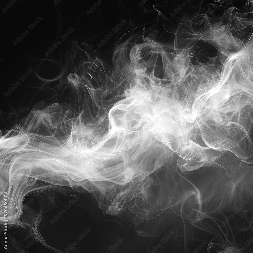 Fototapeta premium Abstract white smoke