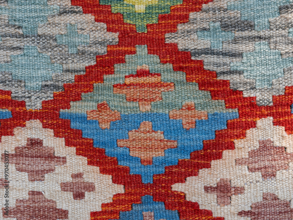 a colorful carpet detail a colorful carpet detail