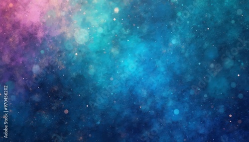 Colorful Abstract Background from Deep Blue to Pinkish-Purple with Star-like Dots