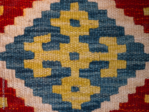 pattern of a colorful carpet