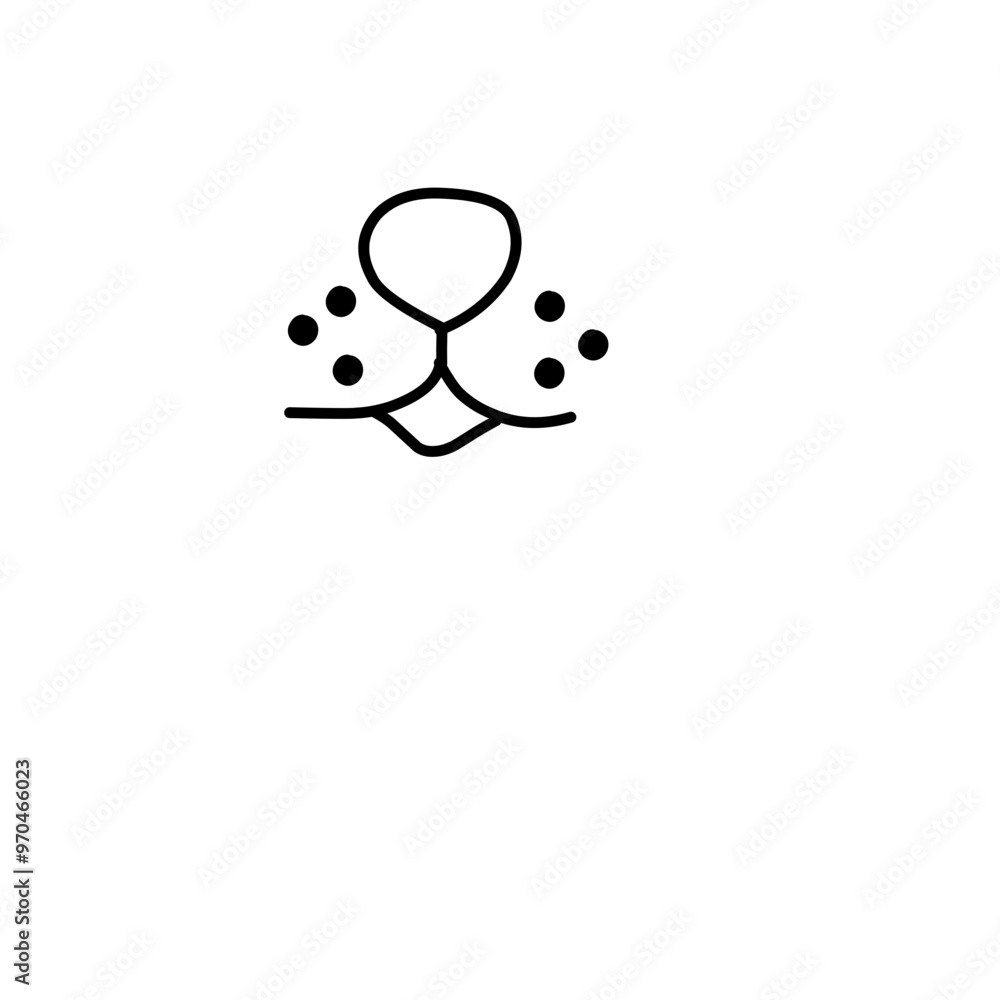 Hand Drawn Dog Mouth Hand Drawn Dog Mouth