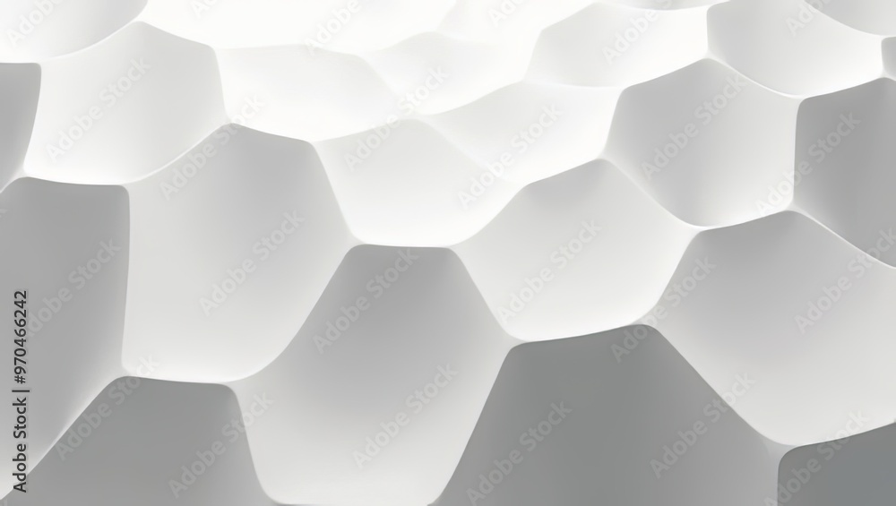 Futuristic White Hexagon Particle Wave Background Futuristic White Hexagon Particle Wave Background