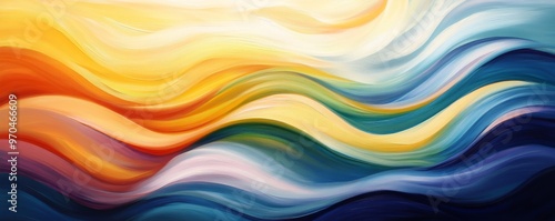 Colorful abstract wave pattern