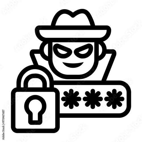 phishing Line Icon