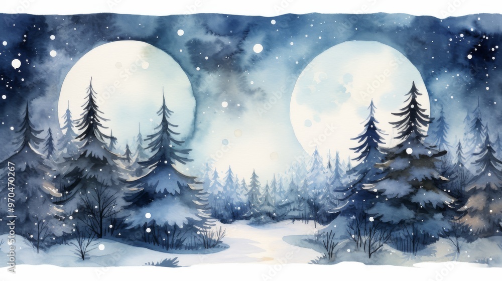 Naklejka premium Merry Christmas Generative AI