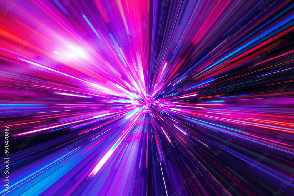 Abstract Light Burst and Energy Beams.generative AI Abstract Light Burst and Energy Beams.generative AI