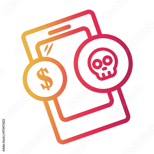 infected Line Gradient Icon