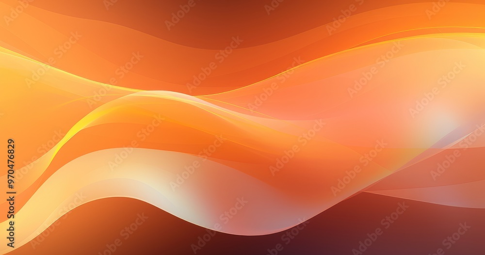 A vibrant abstract design featuring flowing waves in warm orange and soft gradients, perfect for backgrounds or digital art. A vibrant abstract design featuring flowing waves in warm orange and soft gradients, perfect for backgrounds or digital art.