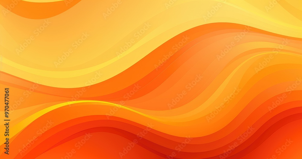 A vibrant abstract design featuring flowing waves in warm shades of orange and yellow, ideal for backgrounds or graphics. A vibrant abstract design featuring flowing waves in warm shades of orange and yellow, ideal for backgrounds or graphics.