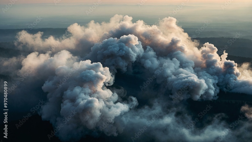Swirling smoke, an abstract dance of light and fog. Swirling smoke, an abstract dance of light and fog.