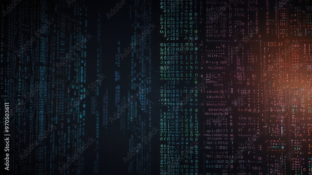 Abstract Binary Code Background Abstract Binary Code Background