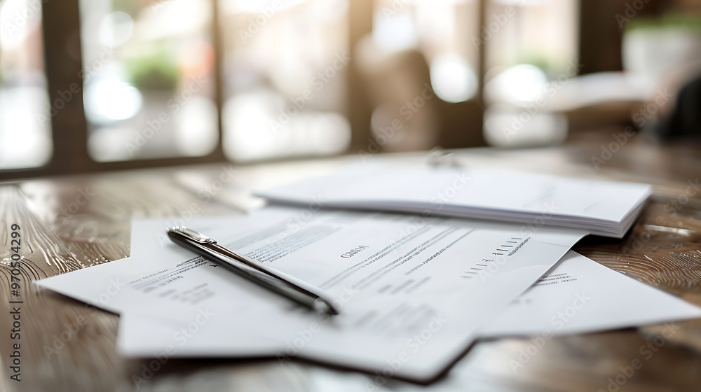 Close up of a candidates resume on the table during a job interview, emphasizing the importance of professional documentation Close up of a candidates resume on the table during a job interview, emphasizing the importance of professional documentation