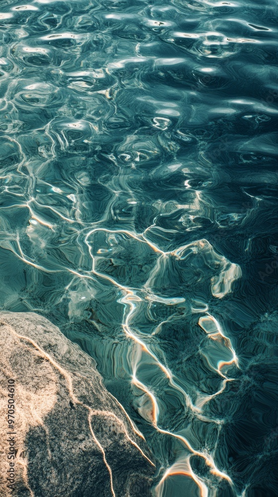 Fototapeta premium Clear Water Ripples Surface 