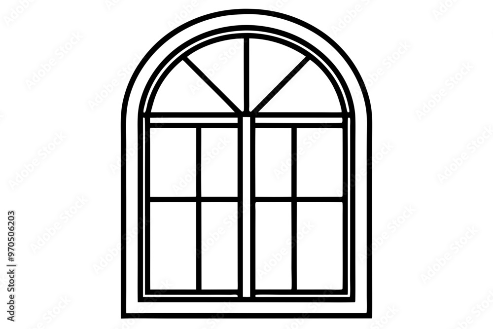 Window icon, window frame, vector symbol in outline isolated on white background.
Window icon, window frame, vector symbol in outline isolated on white background.