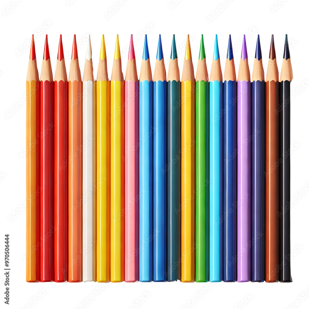 color pencils isolated on white background color pencils isolated on white background