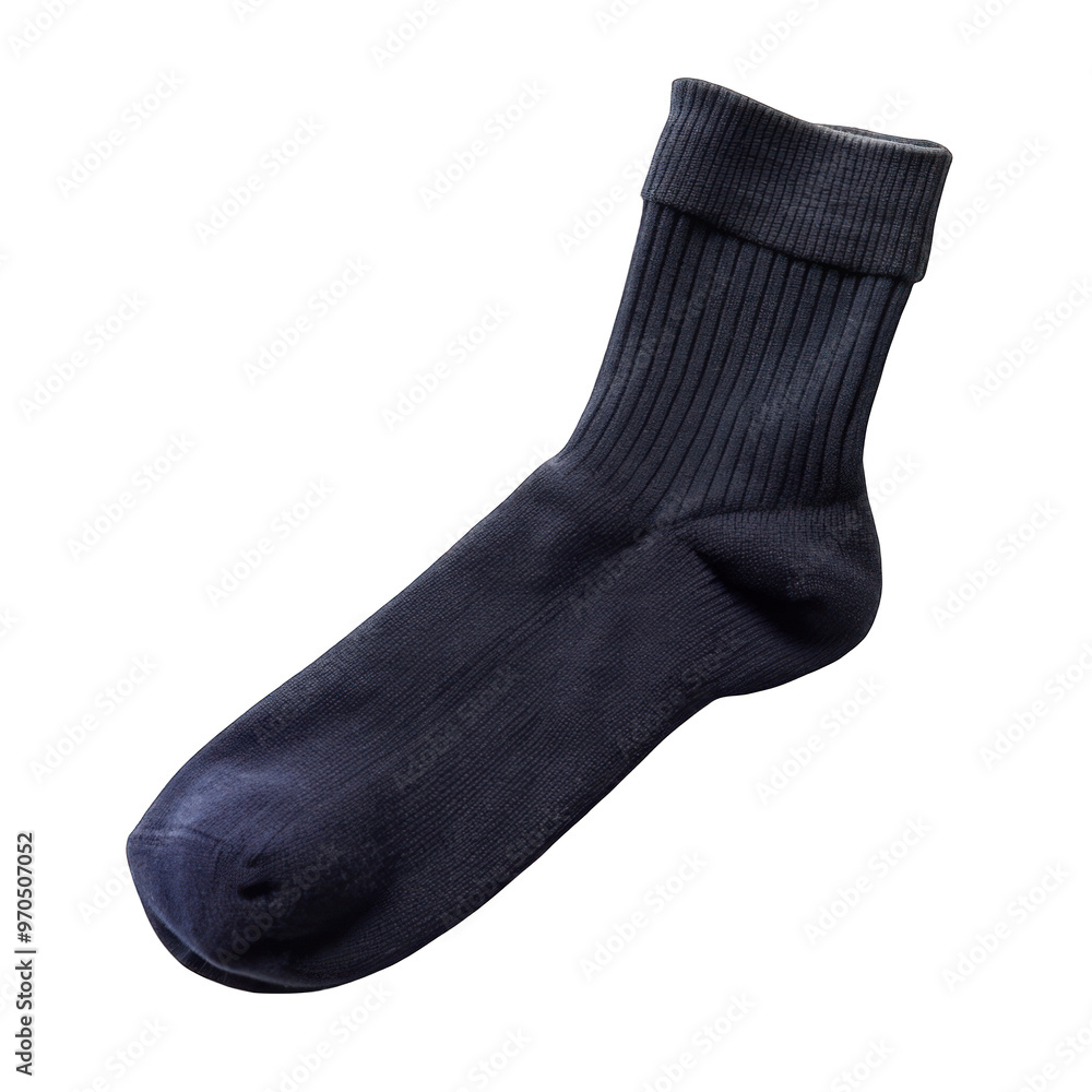 a black socks isolated on transparent background a black socks isolated on transparent background