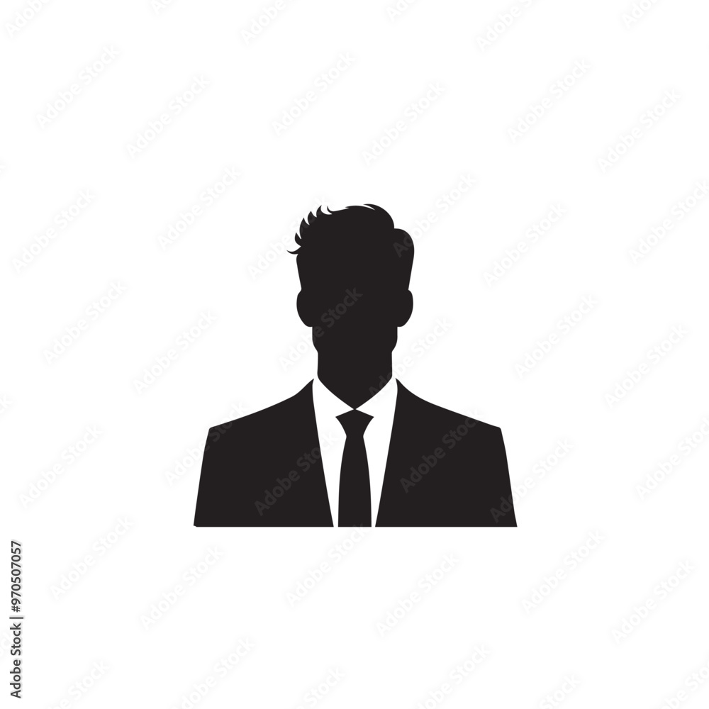 Businessman silhouette. Businessman vector illustration isolated on white backgorund. Businessman silhouette. Businessman vector illustration isolated on white backgorund.