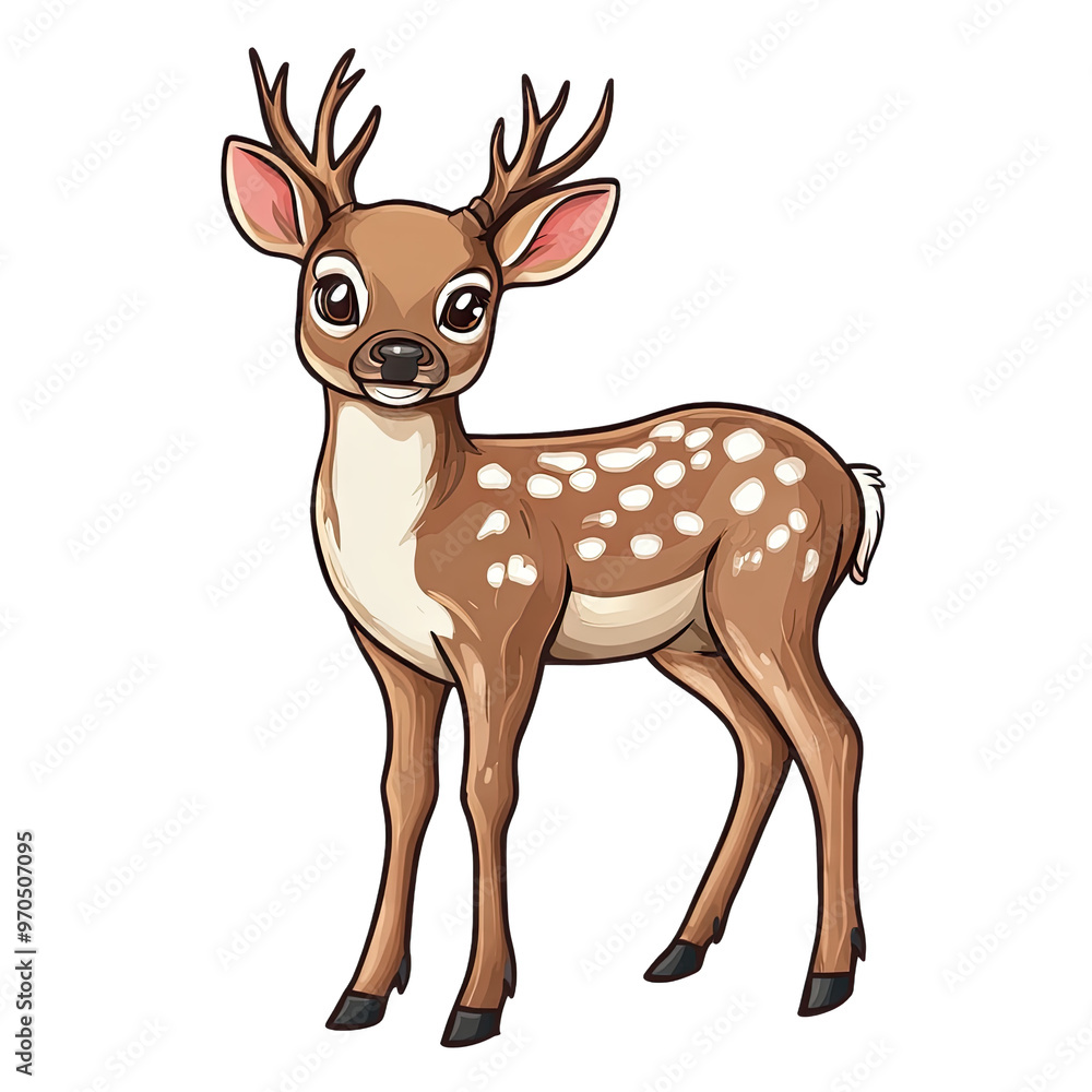 Fototapeta premium Marsh Deer | Icon | Anime