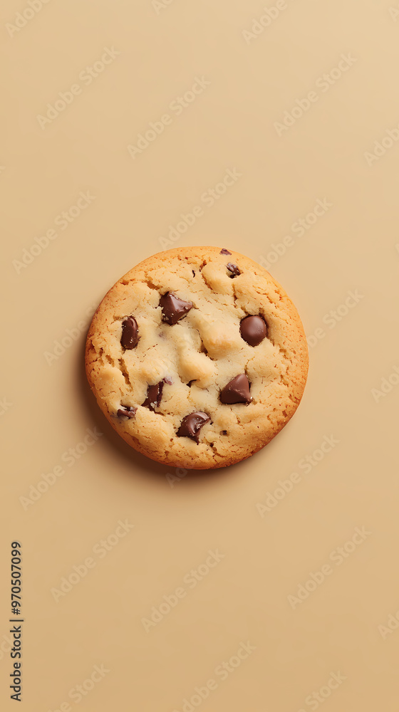 Single golden-baked crispy cookie Single golden-baked crispy cookie