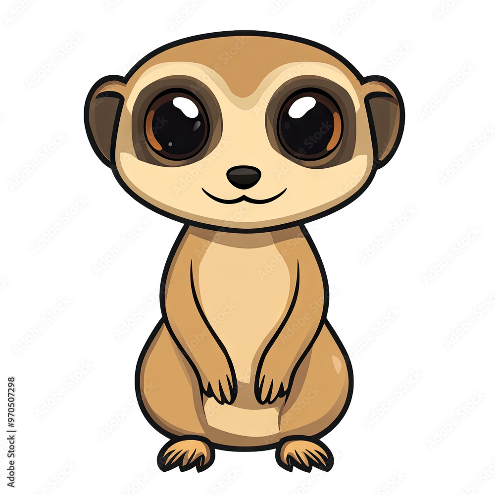Obraz premium Meerkat | Icon | Anime
