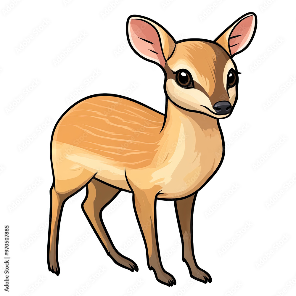 Fototapeta premium Muntjac | Icon | Anime