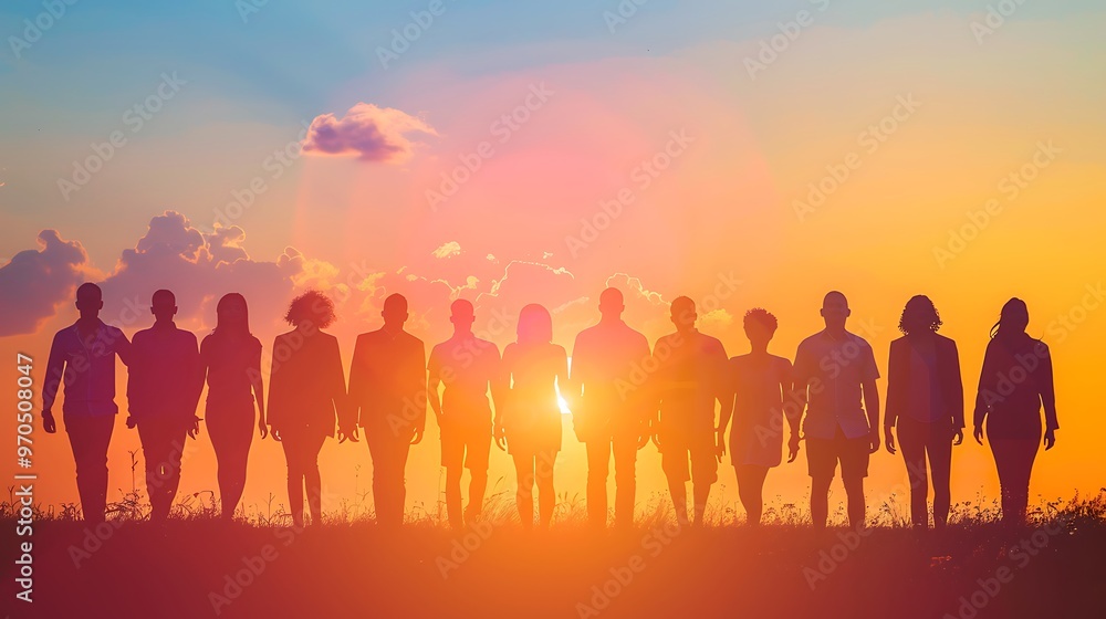 Diversity Doctors Showing Unity Success, Silhouette Style, Doctors, Unity Diversity Doctors Showing Unity Success, Silhouette Style, Doctors, Unity