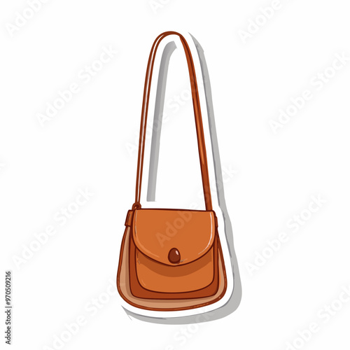 A sticker template with a women crossbody bag illustration (15)