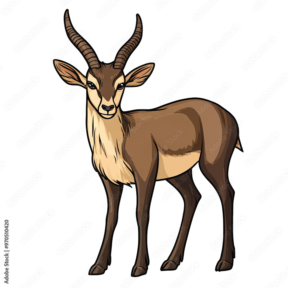 Fototapeta premium Saola | Icon | Anime