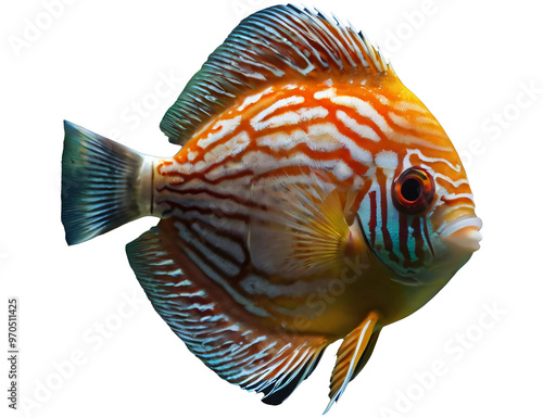 beautiful angel fish isolated