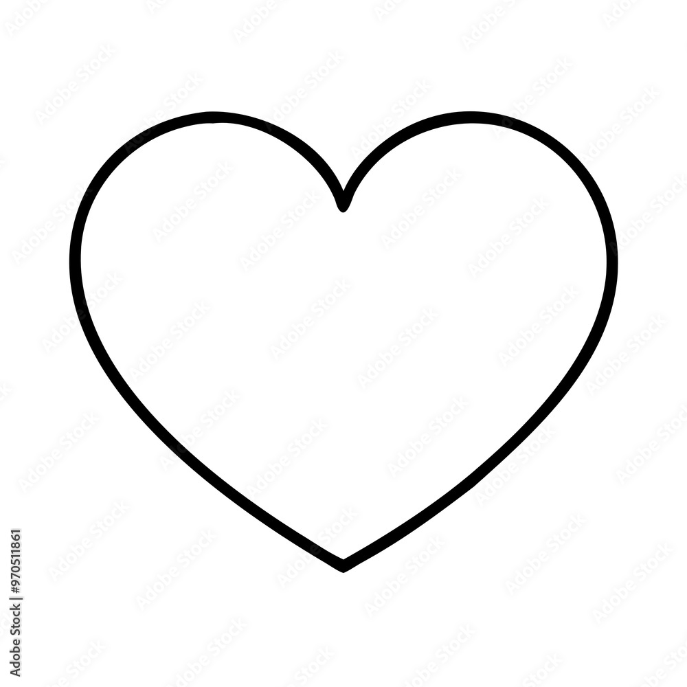 Simple heart on a transparent background Simple heart on a transparent background