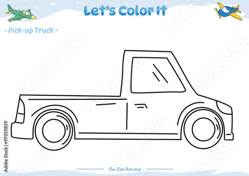 Lets color it Pick-up Truck