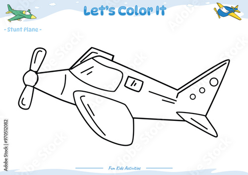 Lets color it Stunt Plane 2