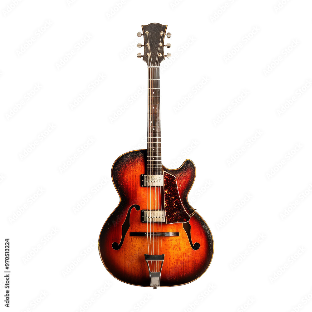 Obraz premium Vintage Hollow Body Guitar