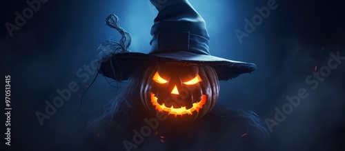 Pumpkin Witch With a Sinister Grin