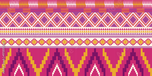 Geometric ethnic pattern, seamless pattern of the Navajo tribe. Native American. Seamless vector pattern, seamless Mexican rug, woven carpet. Folk embroidery, Bohemian, Aztec style.	