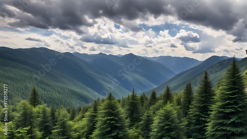 landscape with clouds